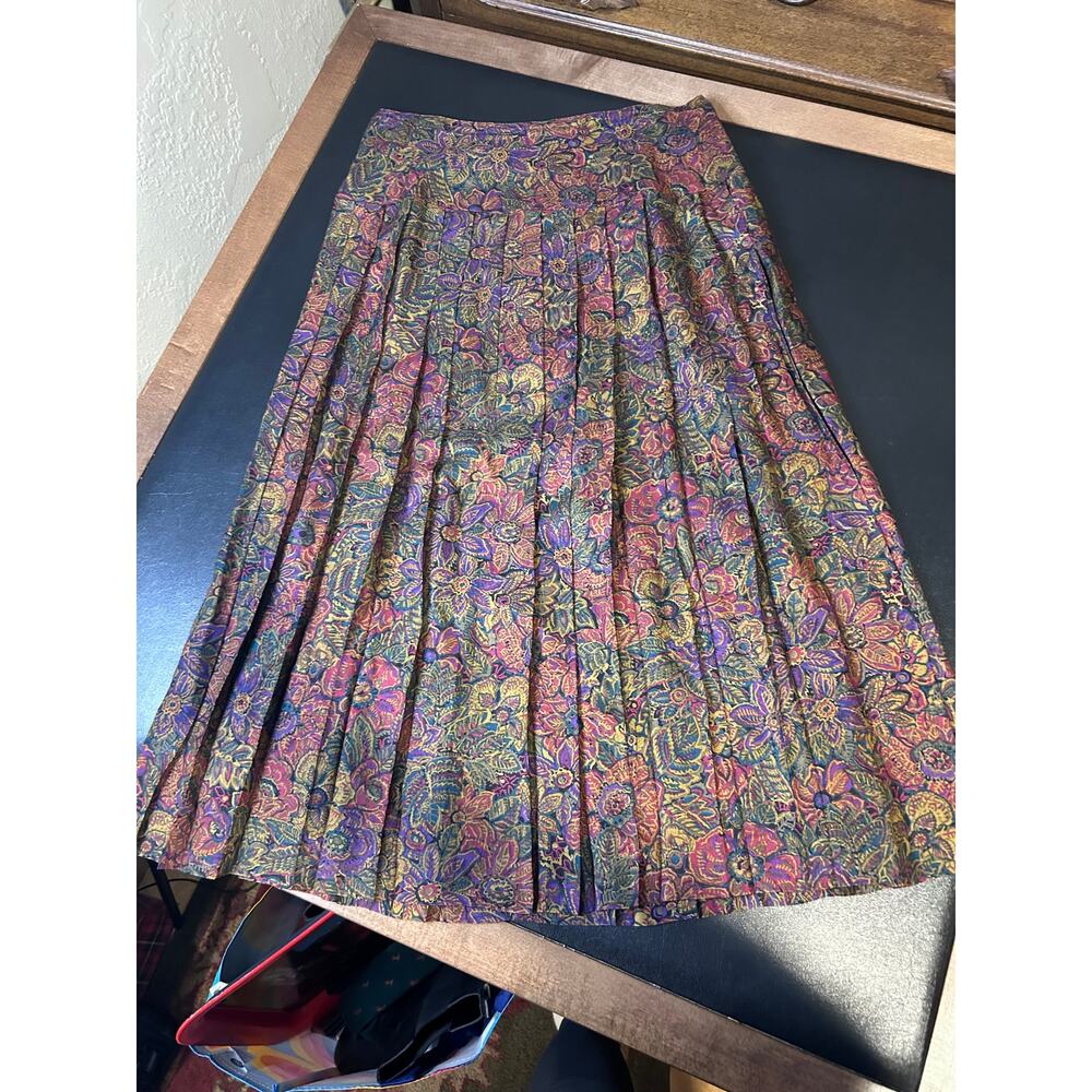 Vintage Nancy Johnson Paisley Skirt Set, Size 4P - Picture 3 of 7